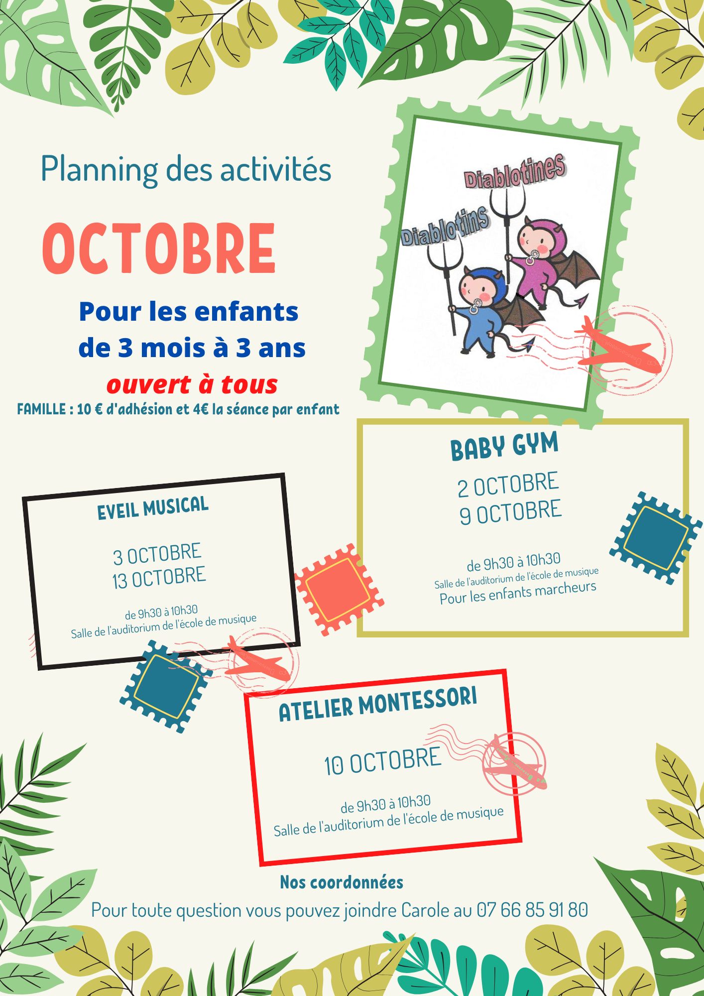 LES COPAINS DES DIABLOTINS : activités d’octobre 2025